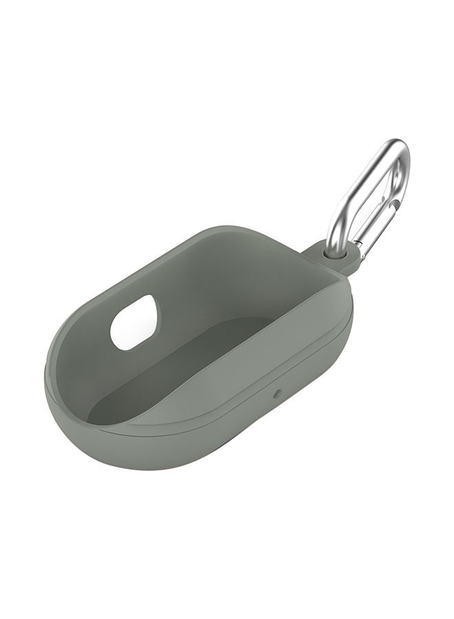 NIBEMINENT Shockproof Case Cover With Hook For Samsung Galaxy Buds Grey - Image 1