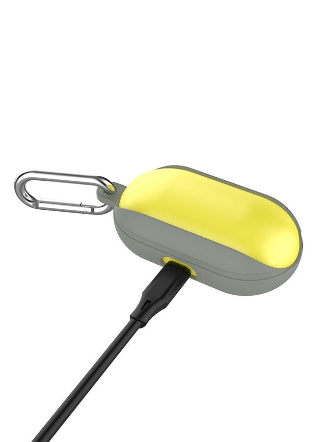 NIBEMINENT Shockproof Case Cover With Hook For Samsung Galaxy Buds Grey - Image 4