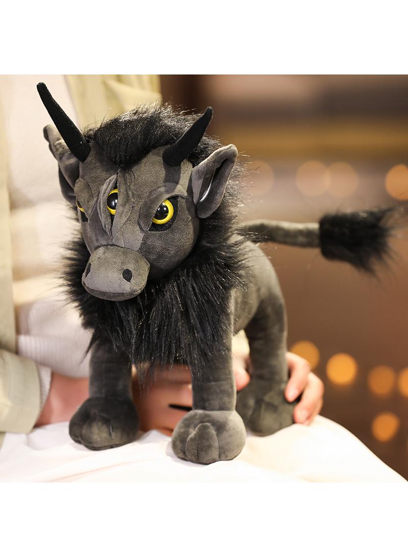 general Creative Doll Dark Series Plush Toy Three Eyed Monster 35cm Gift For Kids Boys Girls Children's Day Birthday Gift