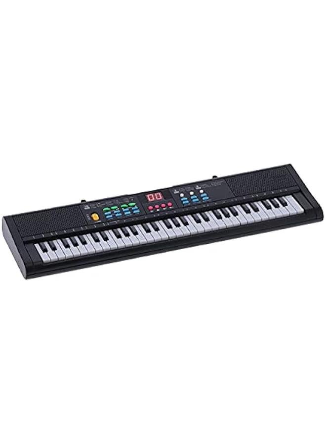 Generic 61 Keys Electric Digital Keyboard Piano Instrument, Multifunctional with Microphone, for Beginners and Music Enthusiasts  - Image 1