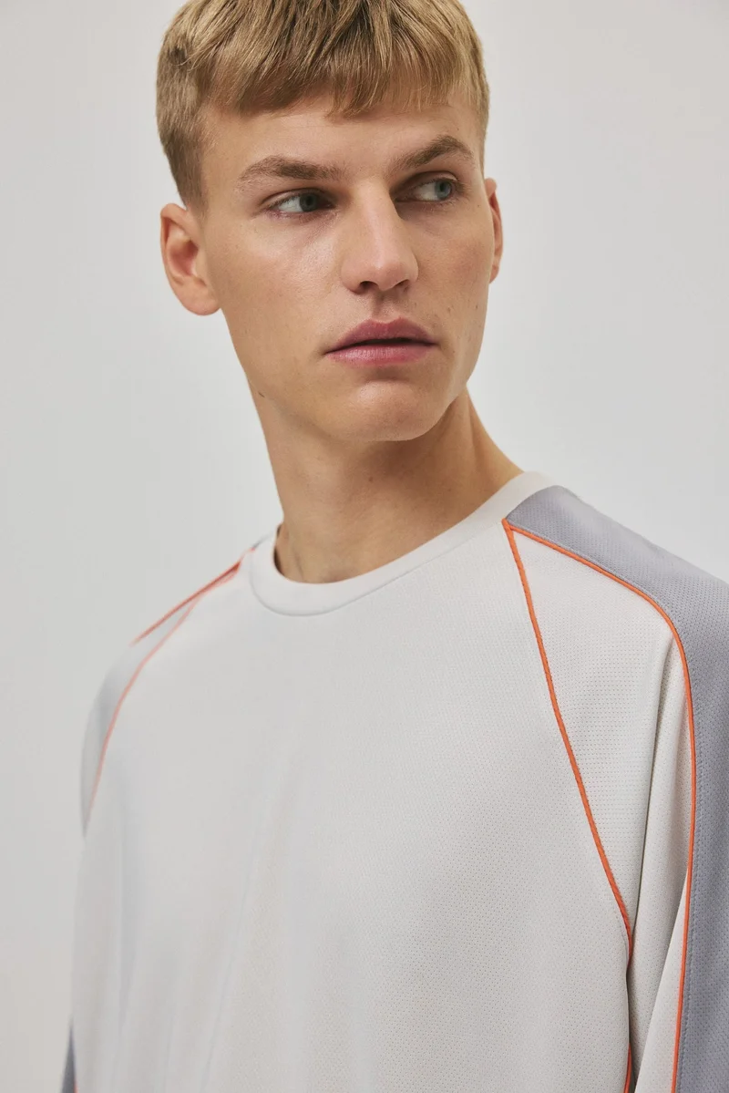 H&M Loose Fit Long-sleeved mesh top