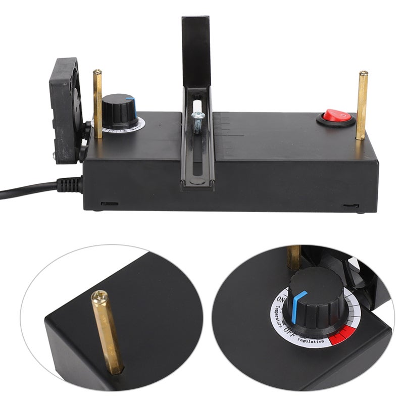 Electric Ribbon Cutter: 60W Low Power, Stepless Temperature Adjustment, Fixed-Length Positioning 30mm-155mm - Smoke Repellent Fan Heated Cutting Knife for Lace, Satin Ribbons, Elastic Bands & More - Image 5