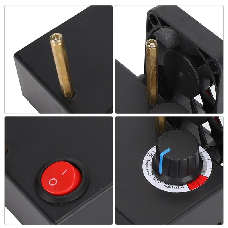 Electric Ribbon Cutter: 60W Low Power, Stepless Temperature Adjustment, Fixed-Length Positioning 30mm-155mm - Smoke Repellent Fan Heated Cutting Knife for Lace, Satin Ribbons, Elastic Bands & More - Image 3