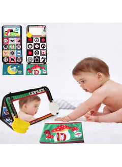 Black White Haha Glasses Training Book Foldable Toothpaste Car Hanging Baby Toys Wholesale-Color:Dinosaur Haha Mirror Stereo Cloth Book (3 Pages And 6 Sides)