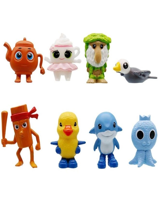 BdelrinQue 8PCS Tung Tung Tung Sahur Toy, Unique Collectible Figurines Set, Artistic Home Decor, Mythical Creature Figures, Perfect for Display and Gifting - Image 1