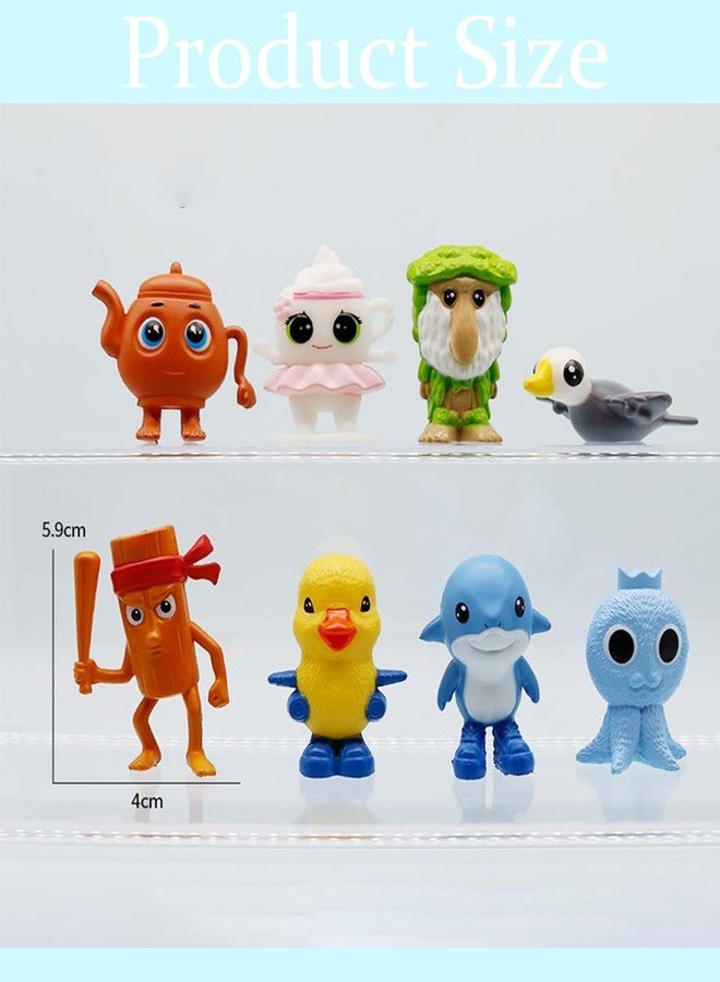 BdelrinQue 8PCS Tung Tung Tung Sahur Toy, Unique Collectible Figurines Set, Artistic Home Decor, Mythical Creature Figures, Perfect for Display and Gifting - Image 2