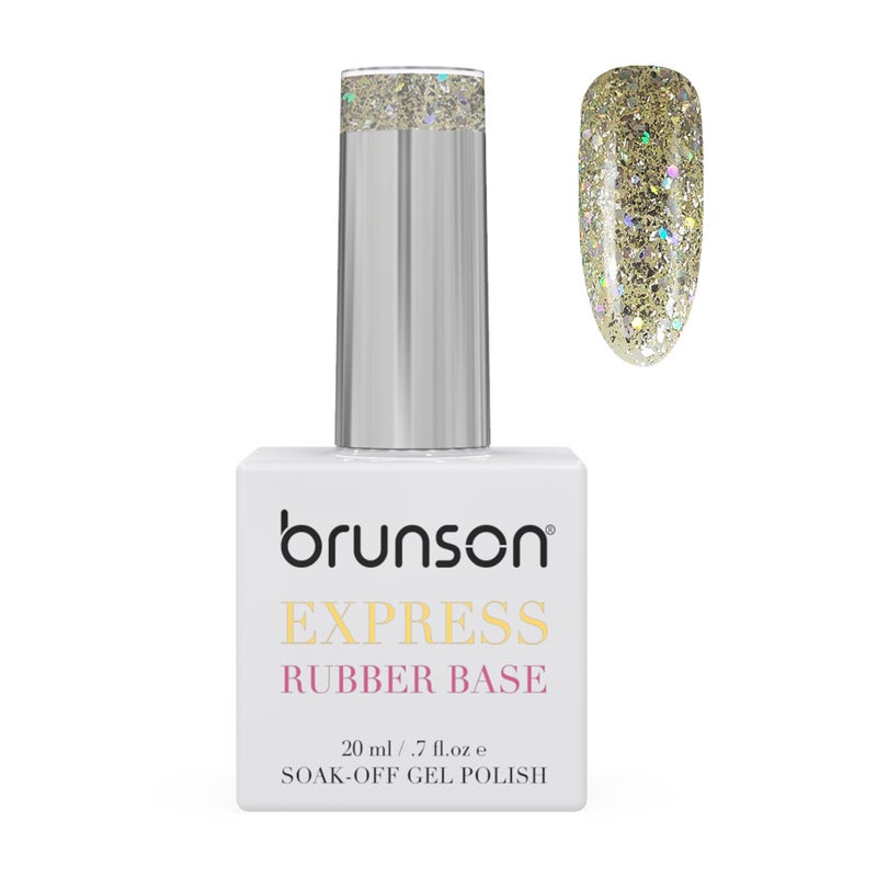 brunson TPO free Rubber Base Gel polish 20ml Soak Off Base Coat for Nail Strengthening Long Lasting Gel Polish Base for Chip Free Shine Brittle Nails UV Rubber base Russian manicure Non Yellowing salon manicure - Image 1