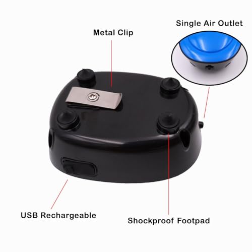 rizopets RS-313 Aquarium Air Pump, Quiet Operation, Blue - Image 2