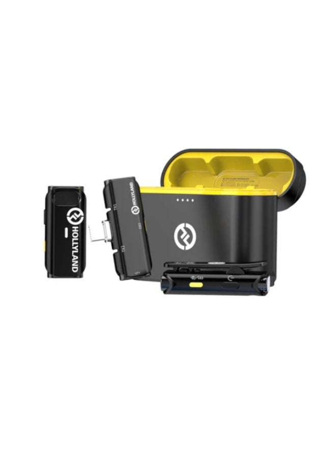 Hollyland Lark C1 Duo (2 TX + 1 RX) With USB-C Connector - Cool Black - Image 1