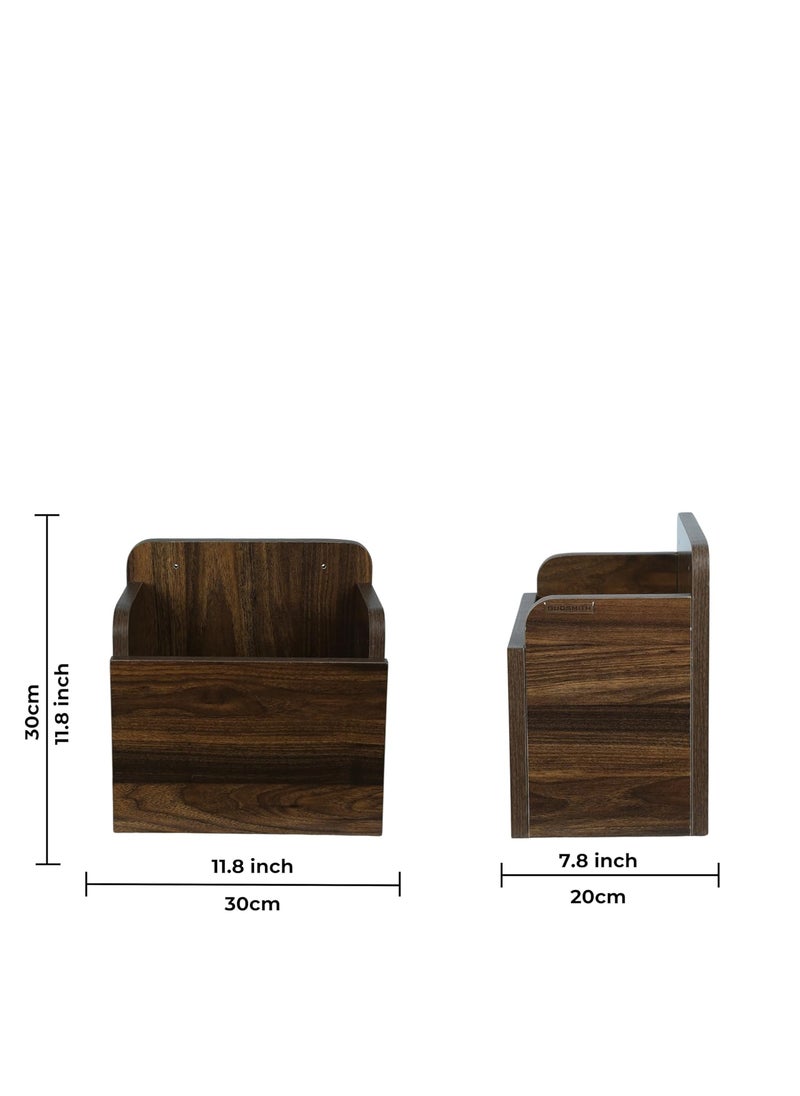 GUDSMITH GUDSMITH Engineered Wood Mail Box Columbian Walnut  - Image 2