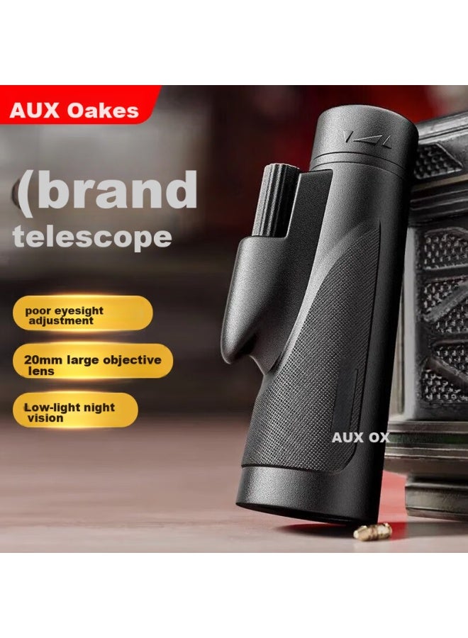 Oaks Aux Single-tube Telescope, High Magnification, High Definition, Professional-grade, Outdoor Concert, Portable, Outdoor Adventure, Portable, Mobile Phone Photography - Image 1