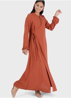 مودانيسا عباية بياقة دائرية  - Image 4