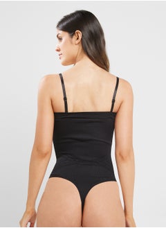 ELLA Scoop Neck Bodysuit With Detachable Straps  - Image 2