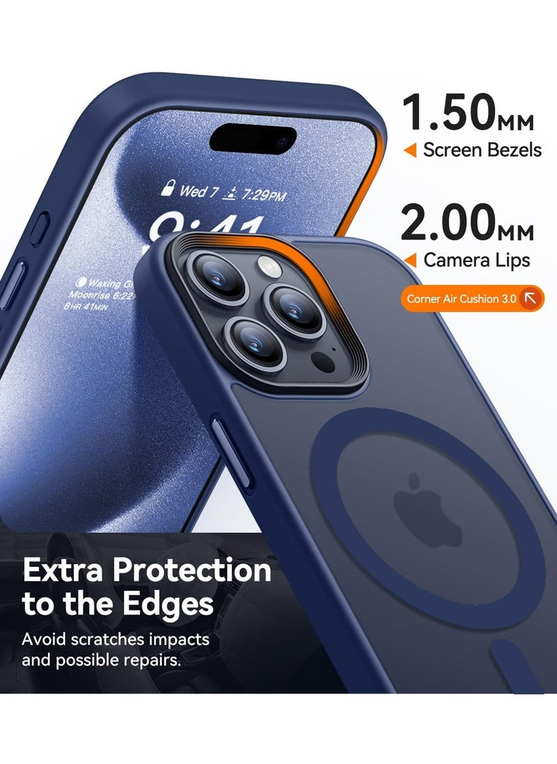 X-level Compatible with iPhone 15 Pro Case Cover Transparent Hard Back Soft Flexible TPU Four Corner Bumper Scratch Resistant Shockproof Protection iPhone 15 Pro Anti-slip Back Cover  - Image 4