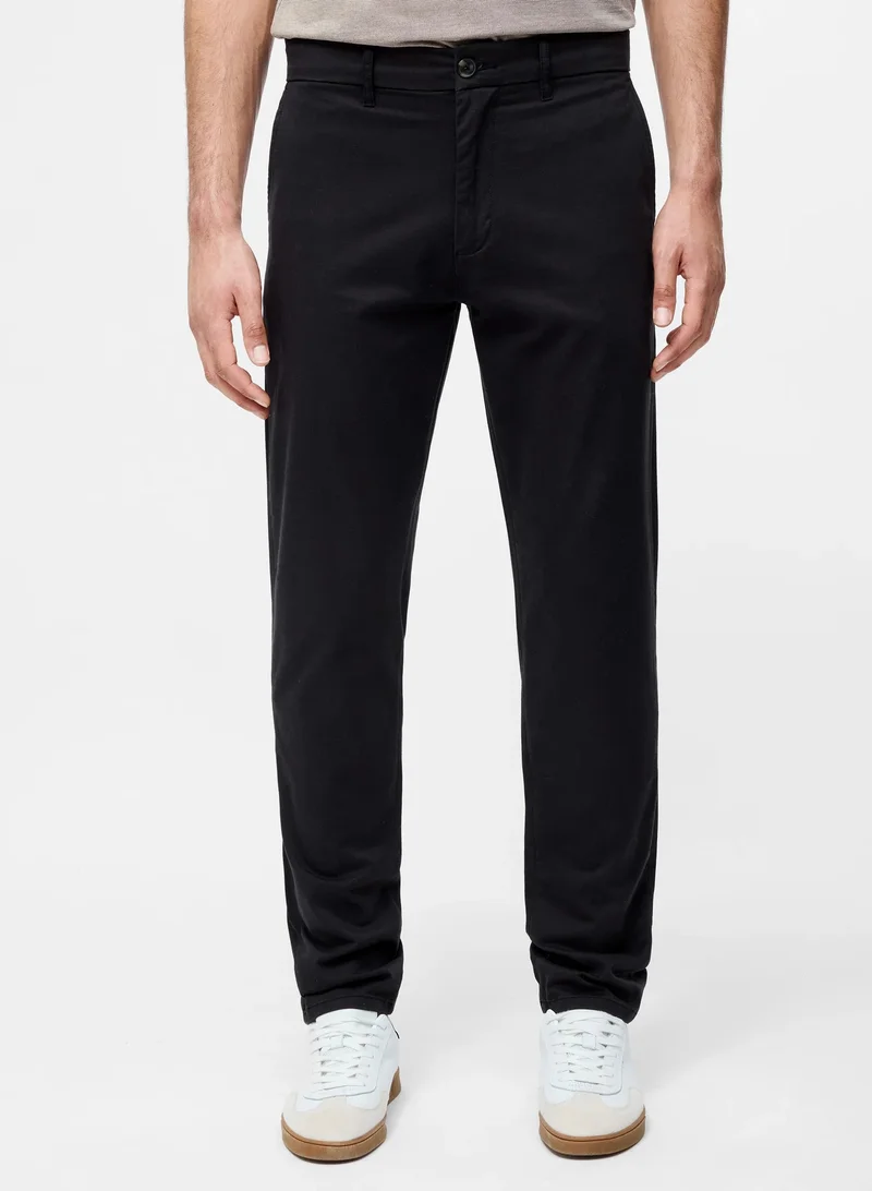 French Connection black Cotton Stretch Chino for Men | Best Price UAE