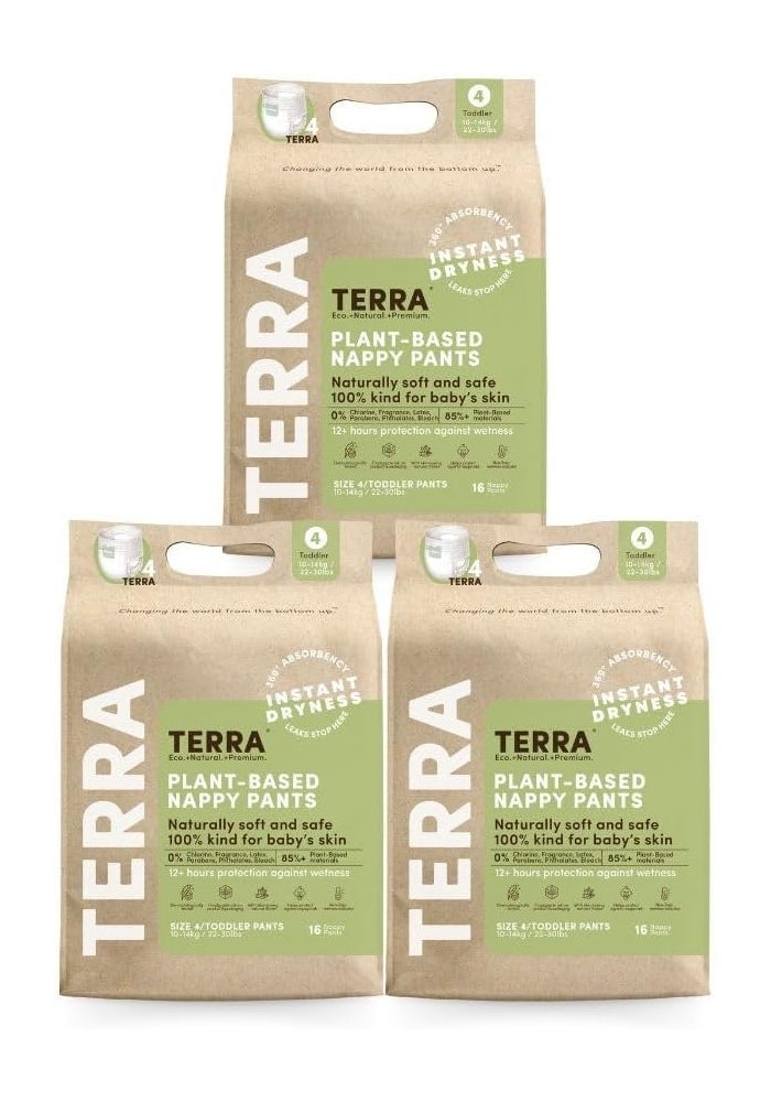 Terra سراويل حفاضات تيرا النباتية الحجم 4