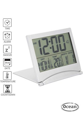 Digital Travel Alarm Clock, LCD Display Screen, Fashionable And Elegant, With Multiple Alarm Clock Function Modes Adjustable, Foldable And Convenient To Carry - pzsku/ZF8610014BC6C6DCD3022Z/45/_/1699606629/a61f18d5-de7d-481c-8a6c-79a23f9e7e7f