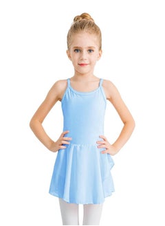 Stelle Stelle Ballet Leotards for Girls Dance Camisole Dress Skirted Ballerina Outfits Sleeveless (Toddler/Little Girl/Big Girl) (Blue, 3-4T) 
