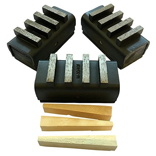 Diamond Concrete Grinding Blocks for EDCO HusqavarnaDiamond Products Floor Grinders Set of 3 3040 Grit