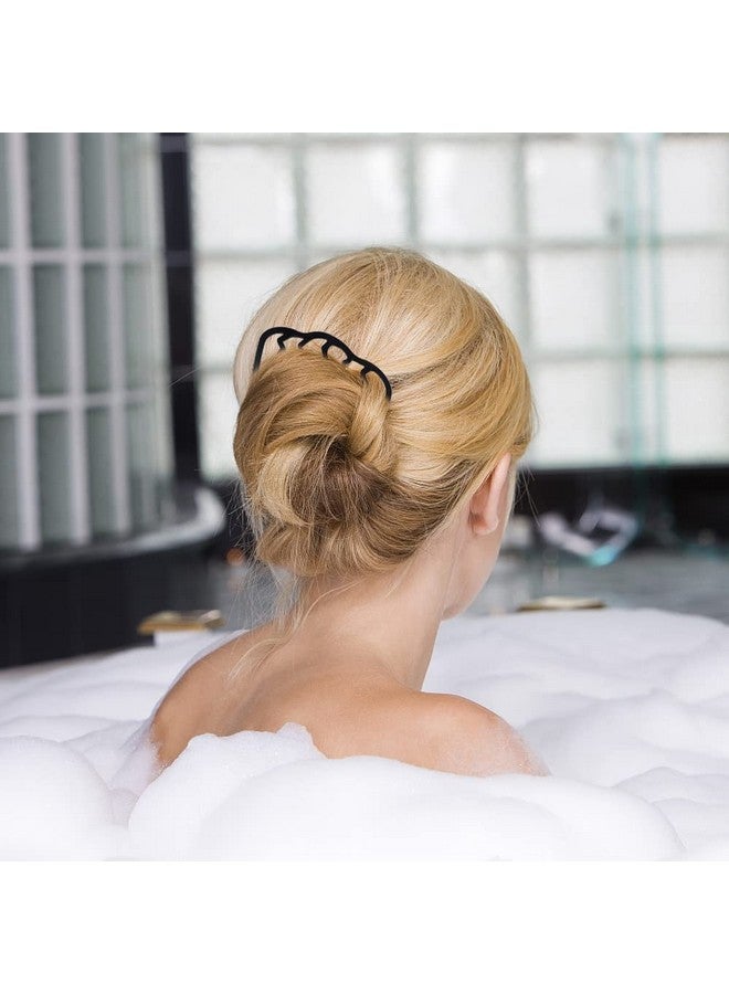 La Jolie Jasmin 6 Pieces Hair Side Comb Metal Hair Comb Clips French Twist Comb For Updo Bun Vintage Hair Black Hair Pins Hair Comb Hair Accessories For Women And Girls - Image 5