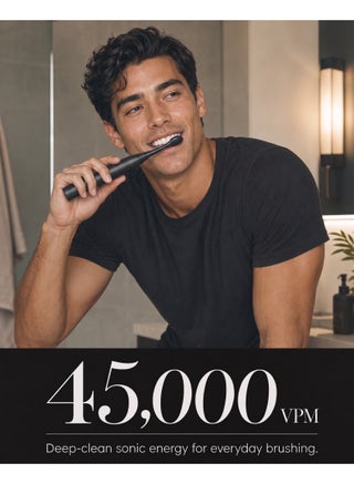 MySmile DY156 Electric Toothbrush for Adults, Rechargeable Sonic Battery Toothbrush Portable with 3 Brush Heads, 2 Mins 5 Modes Smart Timer, 45000VPM, One Charge for 60 Days (Black, M) - view 2