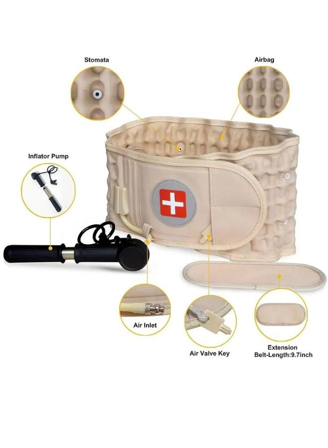 Prime by javaudan Back Decompression Belt Back Support Belt Lumbar Support Massage Air Traction Belt With Extended Pad, Fits 26-43 Inches Waist  - Image 1