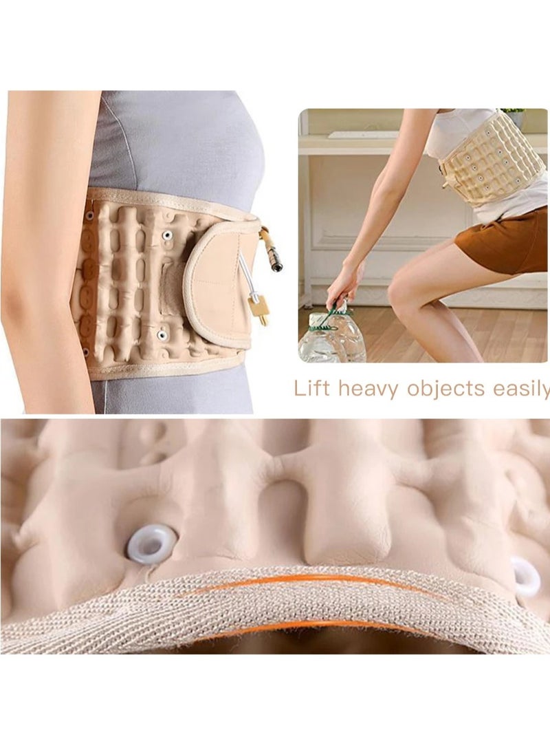 Prime by javaudan Back Decompression Belt Back Support Belt Lumbar Support Massage Air Traction Belt With Extended Pad, Fits 26-43 Inches Waist  - Image 5