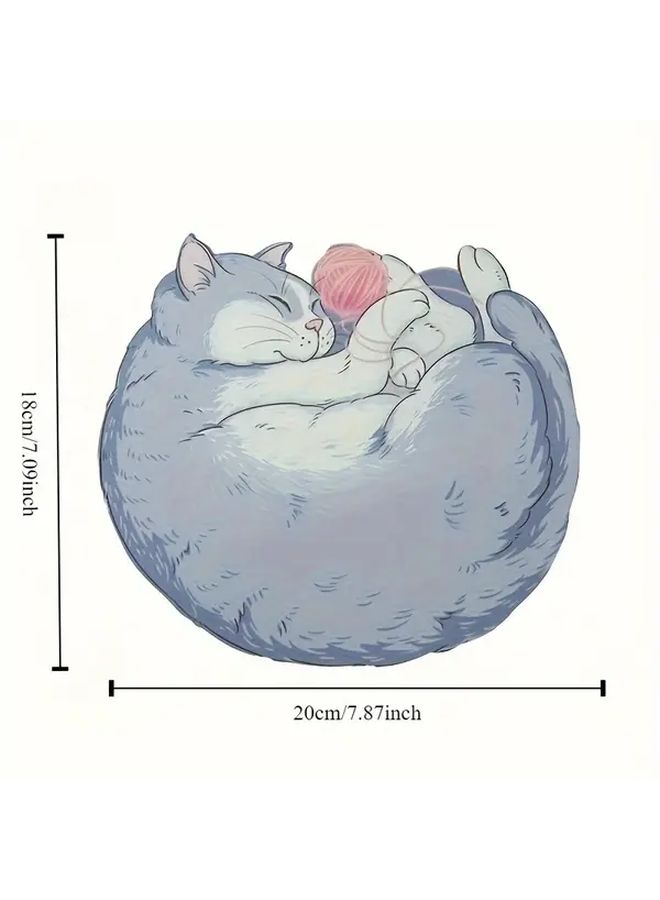 Blue Cat 3D Mouse Pad Thick Non Slip Waterproof Desk Mat Insulation Dining Table Gift - Image 5