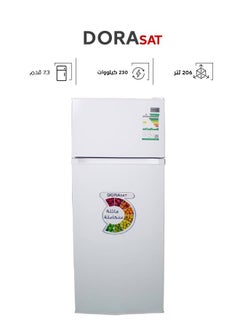 دورا سات  ثلاجة بابين - 7.3 قدم - 206 لتر - أبيض - DS210DF  - Image 1