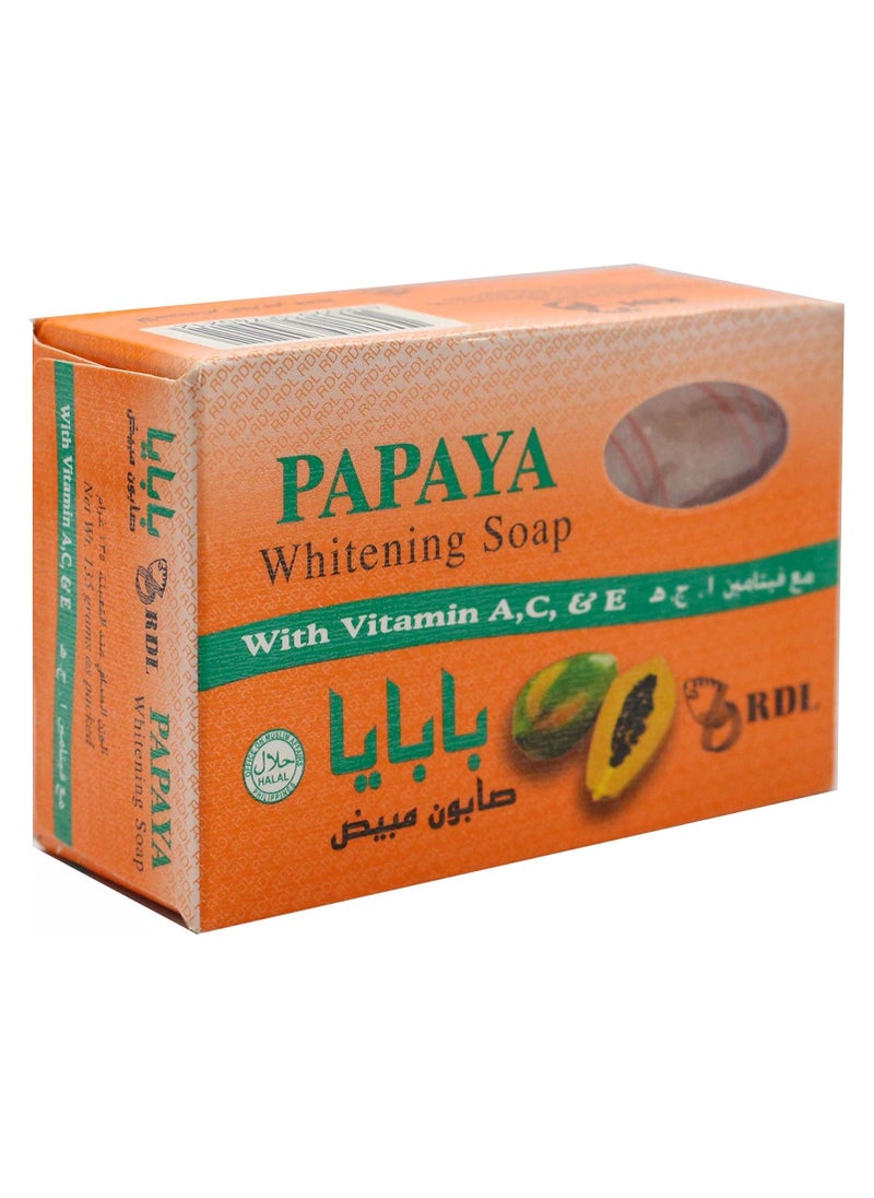 RDL - RDL Brightening Soap Papaya Extract Value Pack 3 x 128 g - Image 1