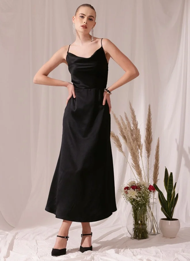 STREET 9 Satin Sheath Midi Dress for Women