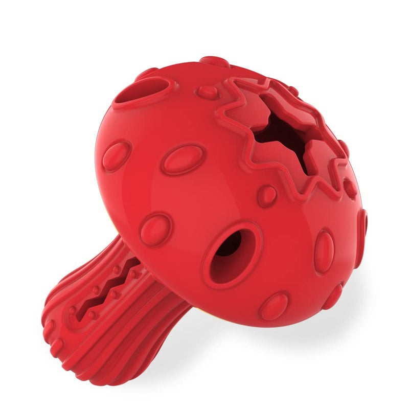 SCHITEC Dog Chew Toy for Large & Medium Dogs, Rubber Treat Dispensing Toy for Aggressive Chewers, Interactive Slow Feeder Tough Puzzle Toys Teeth Cleaning - Image 1