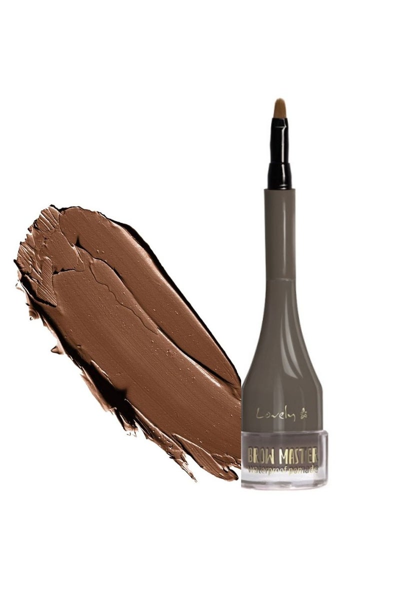 Lovely Brow Master Pomade Sculpts and Defines Warm Brown 3g - Image 1