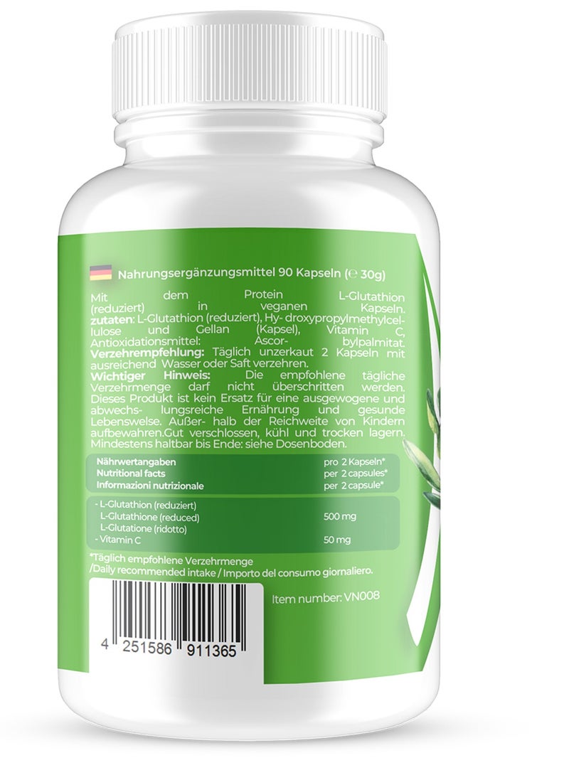 VITASIGN Premium Glutathione, Vegan Capsules, 90 Count – Supports Skin & Youthful Skin Tone - Image 2