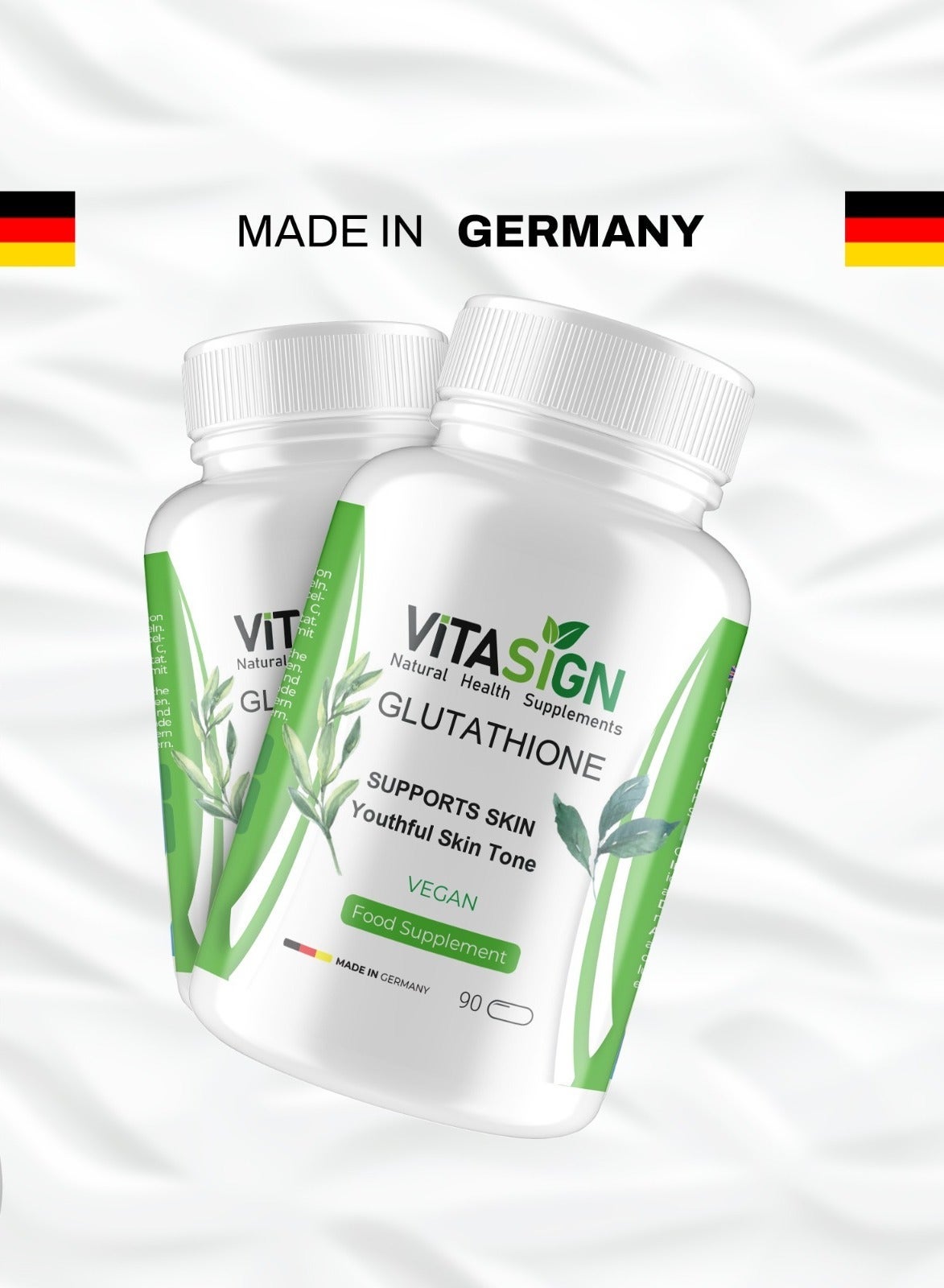 glutathione supplement germany Premium 500mg + Vit C - Made in Glutathione-glutaredoxin redox reaction (WP392)
