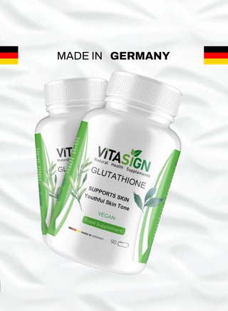 VITASIGN Premium Glutathione 500mg + Vit C - Made in Germany - 90 Vegan Capsules | Best Price Oman | Muscat, Seeb VITASIGN Premium Glutathione 500mg + Vit C - Made in Germany - 90 Vegan Capsules | Best Price Oman | Muscat, Seeb