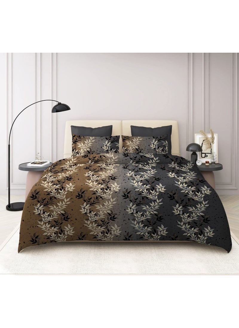 THE HOME STYLE THE HOME STYLE Super Soft Glace Cotton King Size Double Bed AC Comforter ll Blanket ll Duvet for All SeasonsWeathers II 300 TC Pack of 1 Cocoa Brown Only Comforter 