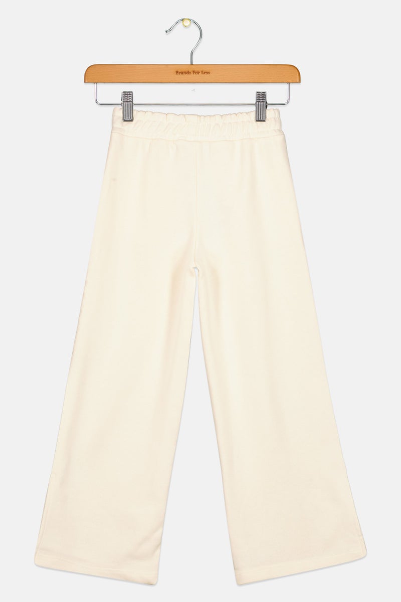 DeFacto Kids Girl Solid Pull On Pants, Beige - Image 2