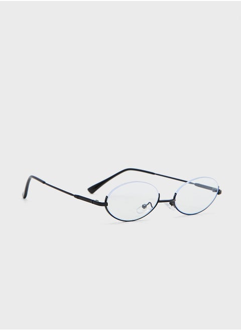 Anti Blue Oval Lens Laptop Optic Glasses