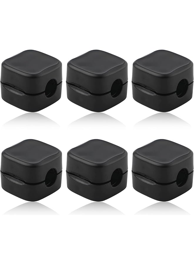 Green Tiger Magnetic Cord Organizer Holder, 6 Pcs Magnetic Cable Clips, Hide Phone Charging Cable Keeper, Wire Holder Keeper Organizer for Home Office Desk Phone Car Wall (Black) - Image 1