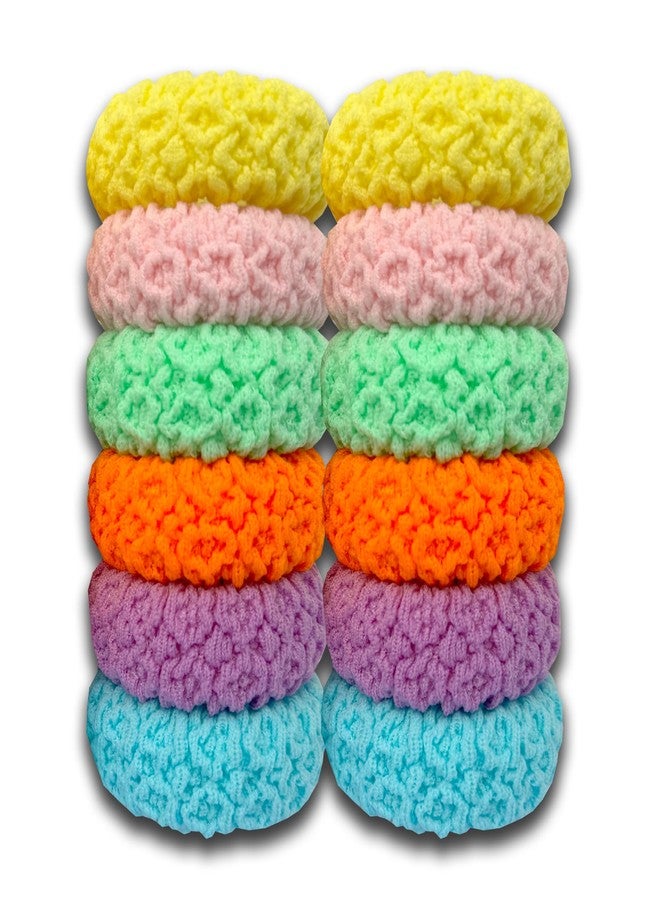 Kitchen Sharp Hair band for women & girls, hair ties rubber band for hair ponytail holder, thick soft no break no damage for all types of hair (Pack of 12) (MULTICOLOR-1) - Image 2