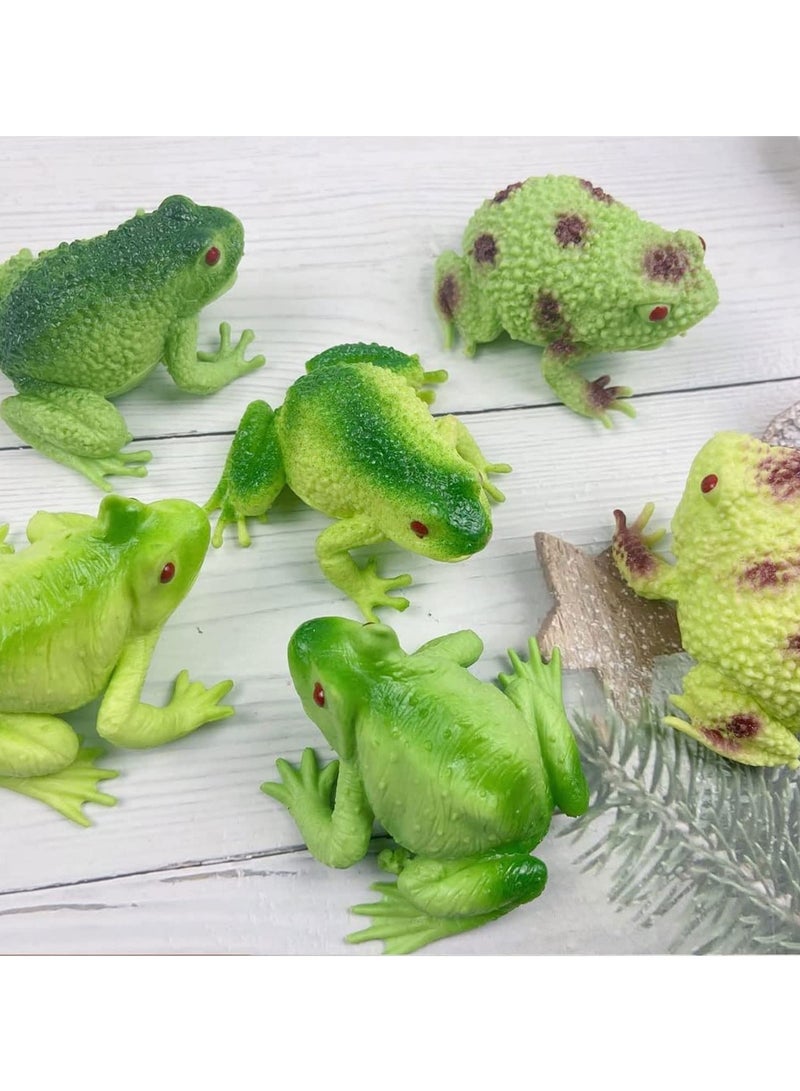 Zikra Frog Squeeze Balls Stress Relief Fidget Sensory Play Squishy Toy for Party Favors Birthday Gifts Great Home and Office Use Ball for Boys Girls and Adults Autism (Random Colors) (3 Pcs) - Image 5