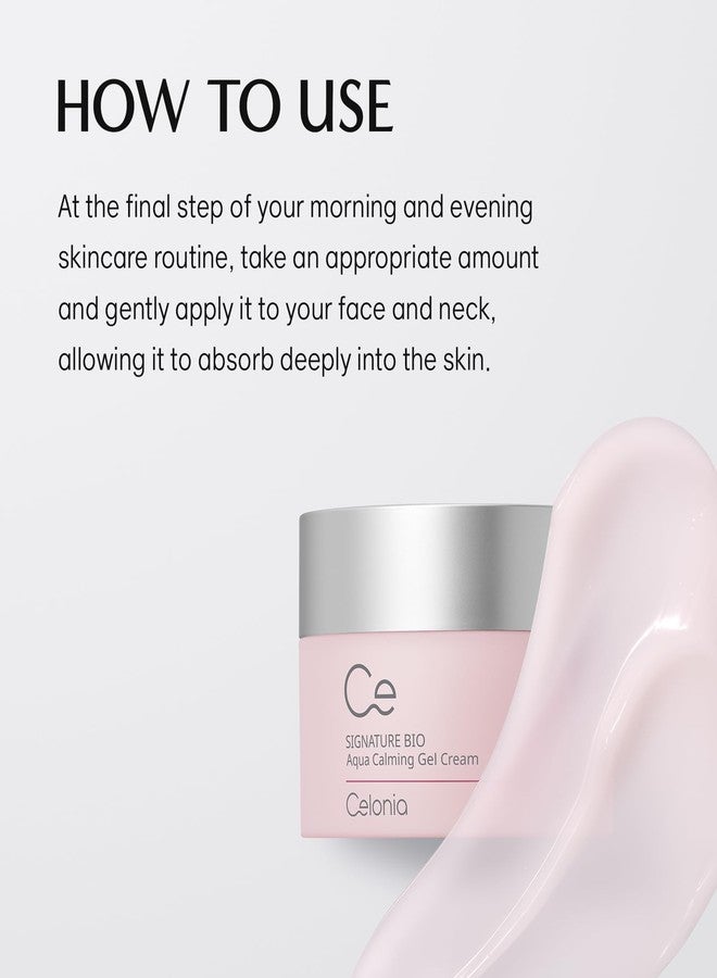 CELINO Celonia Signature Bio Aqua Calming Gel Cream, Korean Luxury Anti-Aging Skincare, Premium Bio Stem cell Skin Care, Cooling Calming Soothing And Deep Hydrating Cream For Face 50ml - Image 4