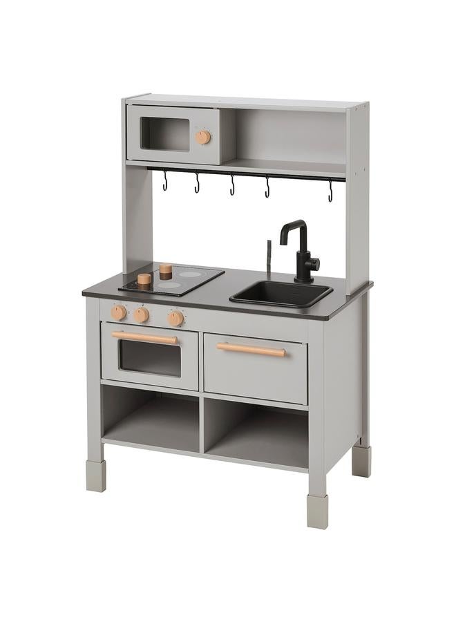 زبون مطبخ للأطفال، رمادي، 68X40X100 سم - Image 1