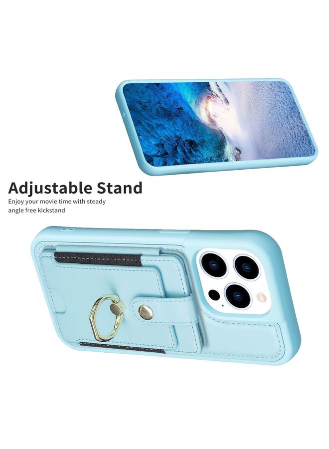 زبون جراب هاتف iPhone 13 Pro BF27 مع حلقة معدنية وحامل بطاقة - Image 5