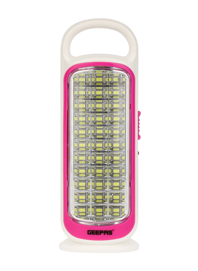 GEEPAS LED Emergency Lantern with Solar Panel Energy Efficient Design, 33 Pieces Hi-Power LEDs, and 5 Hours Working| Compact, Porta.ble and Light-Weight Design with Stand  - Image 1