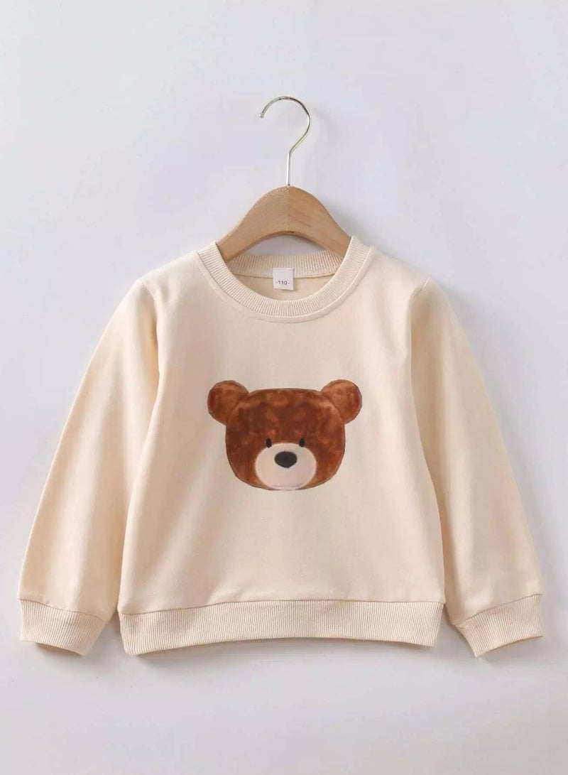 Toddler Boys Bear Print Pullover  - Image 1
