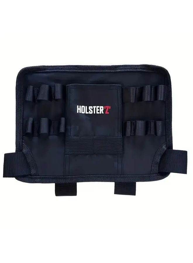 Black Professional Tool Belt Adjustable Leg Holster Multiple Pockets for Electricians Carpenters - Image 1