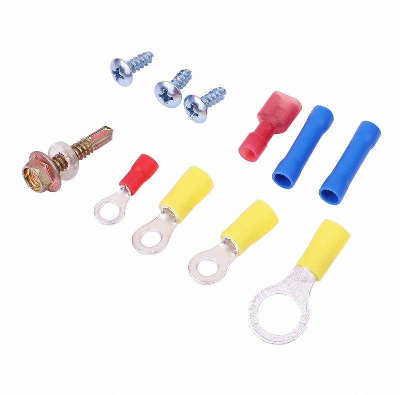 HHCSOP 175-185 Degree Electric Fan Relay Kit Cooling Fan Thermostat Switch Temp Sensor Temperature Fan Wiring Kit 40 50 60 AMP Relay Kit - Image 5
