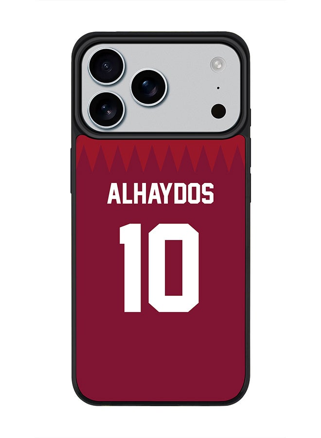 Stylizedd iPhone 17 Pro Max Case, [Compatible with MagSafe] Slim Magnetic cover Phone Case iPhone 17 Pro Max -Football - Qatar,  Alhaydos - Image 1